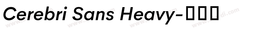 Cerebri Sans Heavy字体转换